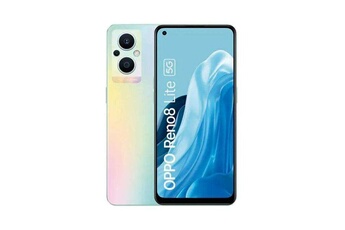 Smartphone reno 8 lite multicolore 6.43 pouces RAM 8 Go stockage 128 Go État correct Oppo reconditionné disponible sur Darty