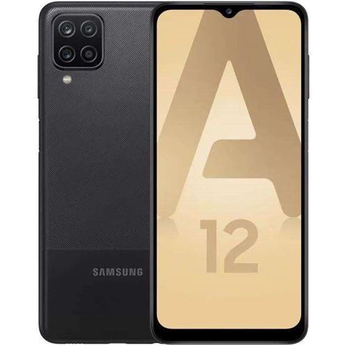 Smartphone Samsung galaxy a12 noir 6.5 pouces RAM 4 Go stockage 64 Go État correct reconditionné disponible sur Fnac