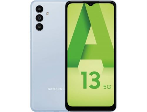 Smartphone Samsung Galaxy A13 6.5" 5G Double SIM 64 Go Bleu Clair État correct reconditionné disponible sur Fnac