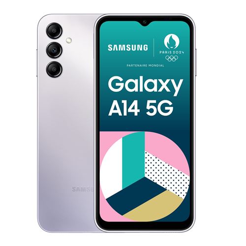 Smartphone Samsung Galaxy A14 6,6" 5G Nano SIM 64 Go Gris État correct reconditionné disponible sur Fnac