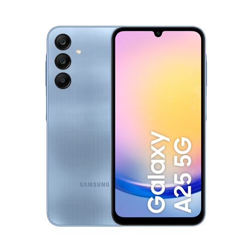 Smartphone Samsung Galaxy A25 6.5" 5G Double nano SIM 128 Go Bleu État correct Samsung reconditionné disponible sur Fnac