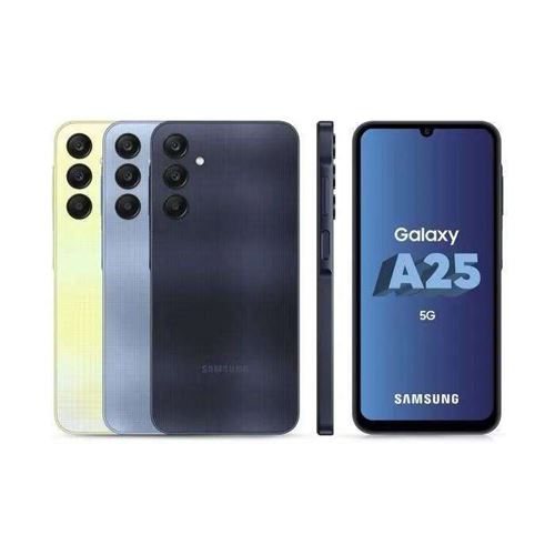 Smartphone Samsung galaxy a25 bleu 6.5 pouces RAM 6 Go stockage 128 Go État correct reconditionné disponible sur Fnac