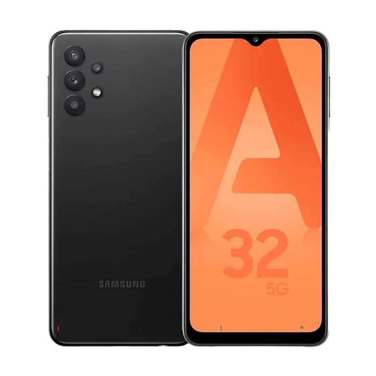 Smartphone Samsung Galaxy A32 5G 6,5 LCD 4Go/64Go Android 11 Double nano SIM Noir reconditionné - Bon état Bon état Samsung reconditionné disponible sur Pixmania