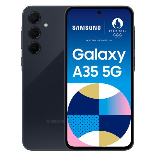 Smartphone Samsung Galaxy A35 6,6" 5G Nano SIM 128 Go Bleu nuit État correct reconditionné disponible sur Fnac