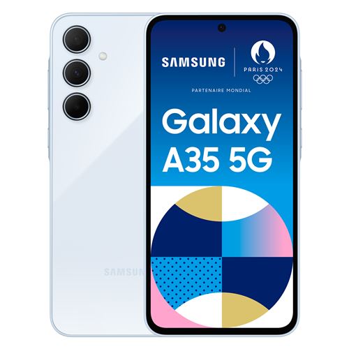 Smartphone Samsung Galaxy A35 6,6" 5G Nano SIM 128 Go Bleu État correct reconditionné disponible sur Fnac