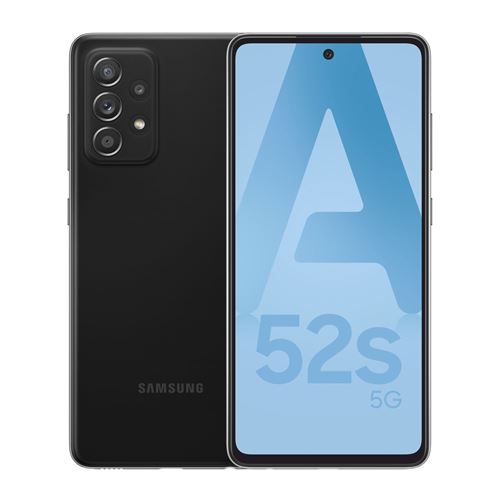 Smartphone Samsung Galaxy A52s 6,5" 5G 128 Go Double SIM Noir État correct Samsung reconditionné disponible sur Fnac