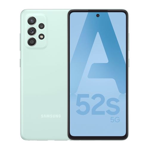 Smartphone Samsung Galaxy A52s 6,5" 5G 128 Go Double SIM Vert État correct Samsung reconditionné disponible sur Fnac