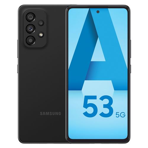 Smartphone Samsung Galaxy A53 6.5" Double SIM 5G 256 Go Noir État correct Samsung reconditionné disponible sur Fnac