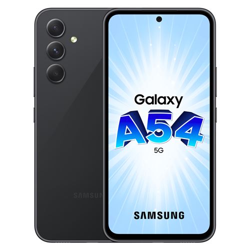 Smartphone Samsung Galaxy A54 6,4" 5G Nano SIM 128 Go Noir État correct - 216,75 € Smartphone Samsung Galaxy A54 6,4" 5G Nano SIM 128 Go Noir État correct Samsung reconditionné disponible sur Fnac