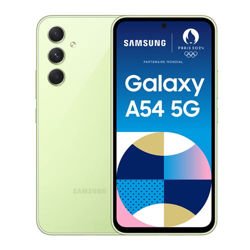Acheter Smartphone Samsung Galaxy A54 6,4"" 5G Nano SIM 128 Go Vert État correct - 226,00 € Smartphone Samsung Galaxy A54 6,4"" 5G Nano SIM 128 Go Vert État correct Samsung reconditionné disponible sur Fnac