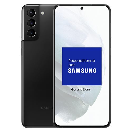 Smartphone Samsung Galaxy S21 Plus 6,7" 5G Double nano SIM 128 Go Noir Reconditionné Grade A État correct Samsung reconditionné disponible sur Fnac