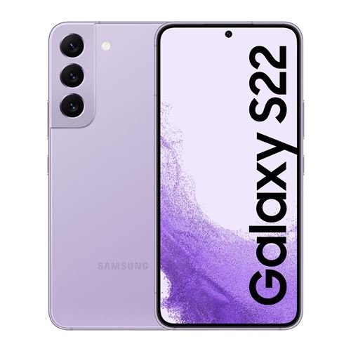 Smartphone Samsung Galaxy S22 6.1" Double SIM 5G 8 Go RAM 128 Go Lavande État correct Samsung reconditionné disponible sur Fnac