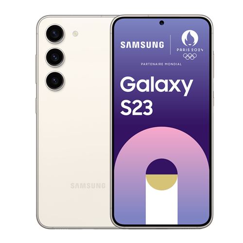 Smartphone Samsung Galaxy S23 6.1" Nano SIM 5G 8 Go RAM 128 Go Crème État correct Samsung reconditionné disponible sur Fnac