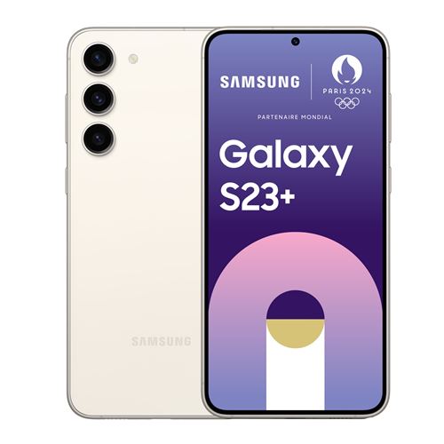 Smartphone Samsung Galaxy S23+ 6.6" Nano SIM 5G 8 Go RAM 512 Go Crème État correct Samsung reconditionné disponible sur Fnac