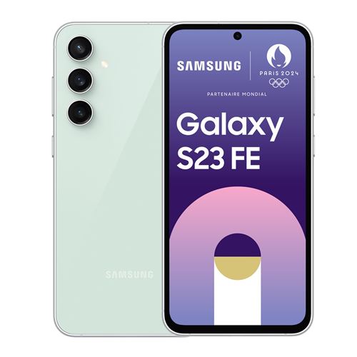 Smartphone Samsung Galaxy S23 FE 6,4" 5G Double nano SIM 128 Go Vert d'eau État correct - 249,00 € Smartphone Samsung Galaxy S23 FE 6,4" 5G Double nano SIM 128 Go Vert d'eau État correct Samsung reconditionné disponible sur Fnac
