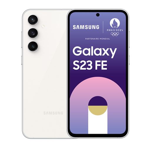 Smartphone Samsung Galaxy S23 FE 6,4" 5G Double nano SIM 256 Go Crème État correct Samsung reconditionné disponible sur Fnac