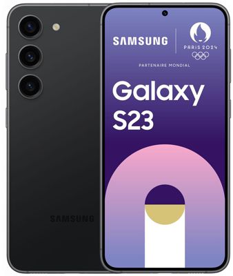 Smartphone SAMSUNG Galaxy S23 Noir 256Go Excellent État avec Batterie Neuve Parfait état reconditionné disponible sur Boulanger