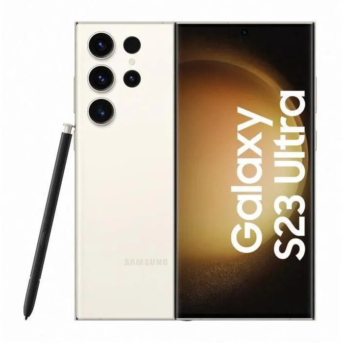 Smartphone - SAMSUNG Galaxy S23 Ultra 256Go Crème - Version US - Reconditionné - Excellent état Reconditionné Samsung reconditionné disponible sur Cdiscount Seconde Vie