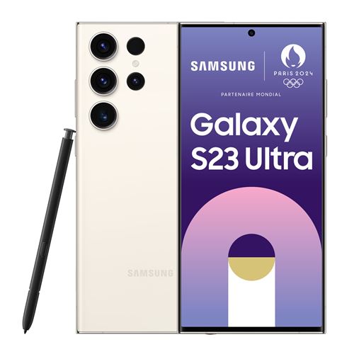 Smartphone Samsung Galaxy S23 Ultra 6.8" Nano SIM 5G 12 Go RAM 512 Go Crème État correct reconditionné disponible sur Fnac