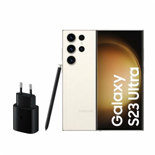 Smartphone Samsung Galaxy S23 Ultra Blanc 6,8 Crème 256 GB Octa Core État correct reconditionné disponible sur Fnac