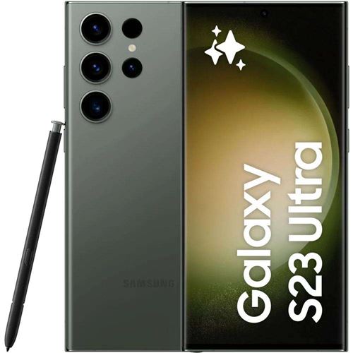 Smartphone Samsung galaxy s23 ultra vert 6.8 pouces RAM 8 Go stockage 256 Go État correct N/A reconditionné disponible sur Fnac