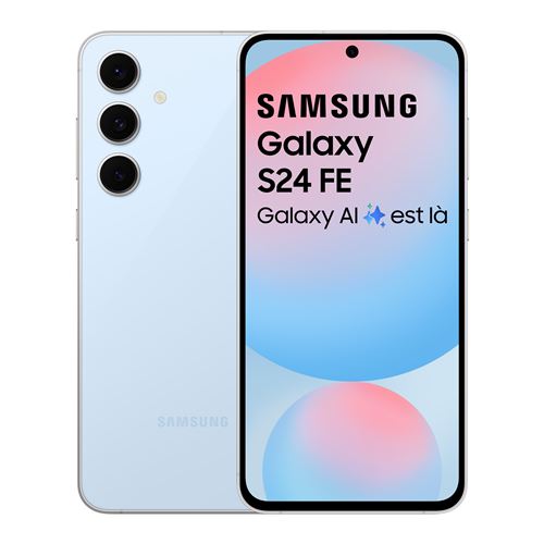 Smartphone Samsung Galaxy S24 FE 5G 128 Go Bleu État correct - 351,00 € Smartphone Samsung Galaxy S24 FE 5G 128 Go Bleu État correct Samsung reconditionné disponible sur Fnac