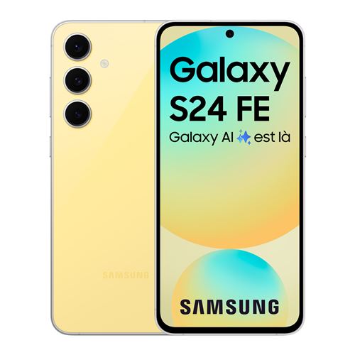 Smartphone Samsung Galaxy S24 FE 5G 128 Go Jaune État correct Samsung reconditionné disponible sur Fnac