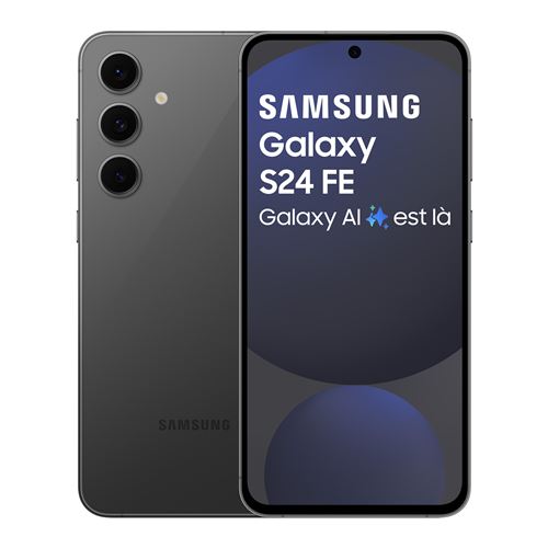 Smartphone Samsung Galaxy S24 FE 5G 256 Go Graphite État correct Samsung reconditionné disponible sur Fnac