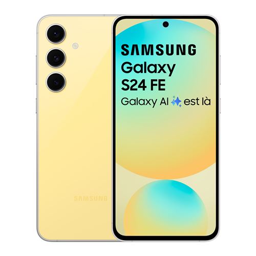 Smartphone Samsung Galaxy S24 FE 5G 256 Go Jaune État correct Samsung reconditionné disponible sur Fnac