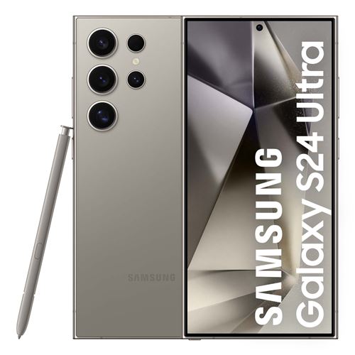 Smartphone Samsung Galaxy S24 Ultra 6,8" 5G Nano SIM 256 Go Gris État correct Samsung reconditionné disponible sur Fnac