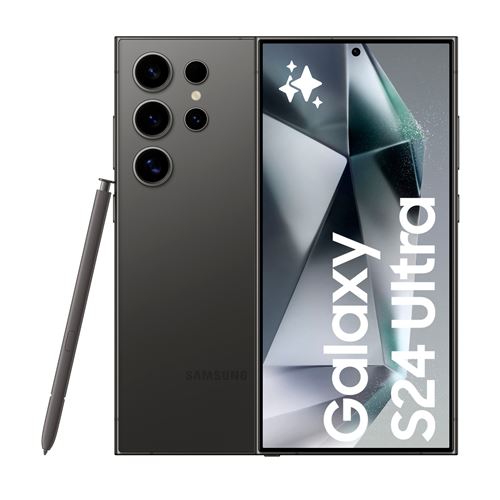 Smartphone Samsung Galaxy S24 Ultra Enterprise Edition 6,8" 5G Double SIM 256 Go Noir titane État correct Samsung reconditionné disponible sur Fnac