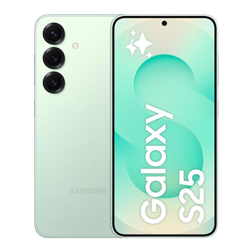 Smartphone Samsung Galaxy S25 6,2" 5G Nano SIM 128 Go Vert d'eau État correct Samsung reconditionné disponible sur Fnac