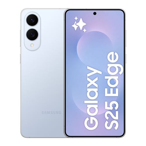 Smartphone Samsung Galaxy S25 Edge 6,7" 5G Nano SIM 512 Go Bleu clair Titane État correct Samsung reconditionné disponible sur Fnac