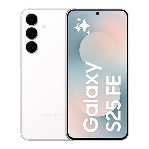 Smartphone Samsung Galaxy S25 FE 6,7” 5G Nano SIM 128 Go Blanc État correct Samsung reconditionné disponible sur Fnac