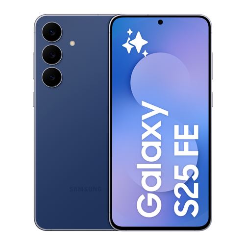 Smartphone Samsung Galaxy S25 FE 6,7” 5G Nano SIM 128 Go Bleu nuit État correct Samsung reconditionné disponible sur Fnac
