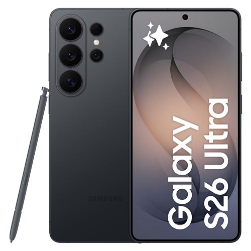 Smartphone Samsung Galaxy S26 Ultra 6,9" 5G Nano SIM 1 To Noir État correct Samsung reconditionné disponible sur Fnac