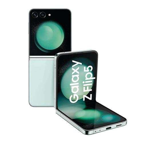 Smartphone Samsung Galaxy Z Flip 5 vert RAM 8 Go stockage 512 Go État correct N/A reconditionné disponible sur Fnac