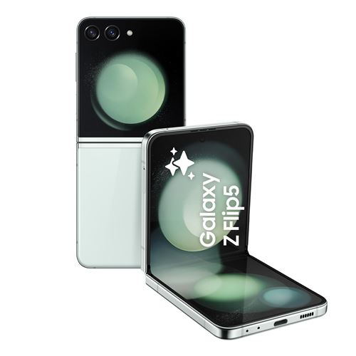 Smartphone Samsung Galaxy Z Flip5 6,7" Nano SIM 5G 256 Go Vert d'eau État correct Samsung reconditionné disponible sur Fnac