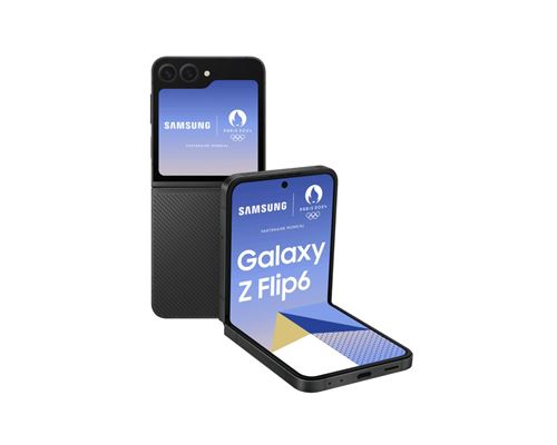Smartphone Samsung Galaxy Z Flip6 noir RAM 12 Go stockage 512 Go État correct N/A reconditionné disponible sur Fnac