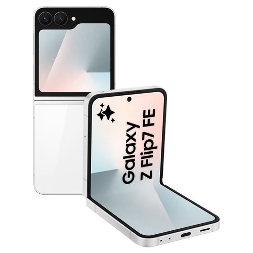 Smartphone Samsung Galaxy Z Flip7 FE 6,7"" 5G Nano SIM 128 Go Blanc État correct reconditionné (offre indisponible)