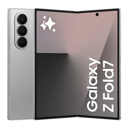 Smartphone Samsung Galaxy Z Fold7 8" 5G Double nano SIM 512 Go Gris État correct Samsung reconditionné disponible sur Fnac