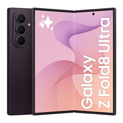 Smartphone Samsung Galaxy Z Fold8 Ultra 8" 5G Double SIM 256 Go Techno Violet État correct reconditionné disponible sur Fnac