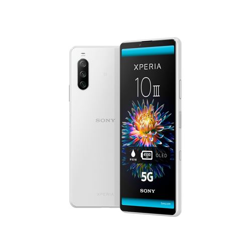 Smartphone Sony Xperia 10 III 6" Double SIM 128 Go 5G Blanc État correct Sony reconditionné disponible sur Fnac