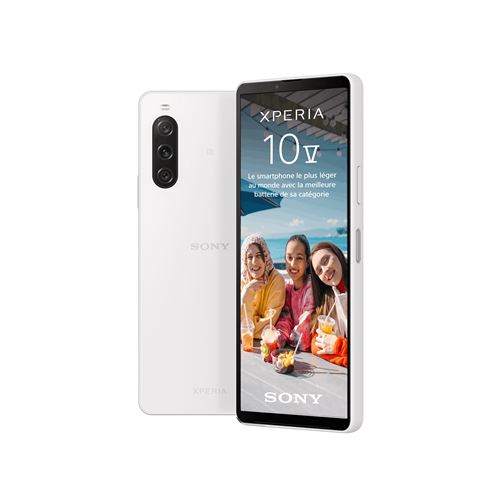 Smartphone Sony Xperia 10 V 6,1" 5G Double SIM 128 Go Blanc État correct Sony reconditionné disponible sur Fnac