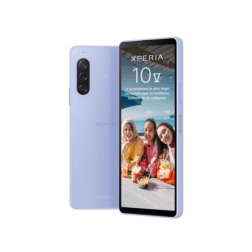 Smartphone Sony Xperia 10 V 6,1" 5G Double SIM 128 Go Violet État correct Sony reconditionné disponible sur Fnac