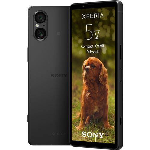 Smartphone Sony Xperia 5 V 6.1" 5G Double SIM 128 Go Noir État correct Sony reconditionné disponible sur Fnac