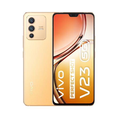 Smartphone Vivo V23 6,44" 5G 256 Go Double SIM Or étincelant État correct Vivo reconditionné disponible sur Fnac | Dero