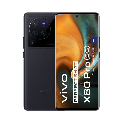 Smartphone Vivo X80 Pro 6.78" 5G Double nano SIM 256 Go Noir Cosmique État correct Vivo reconditionné disponible sur Fnac