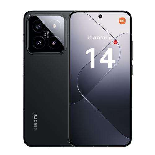 Smartphone Xiaomi 14 6,36" 5G Double nano SIM 512 Go Noir État correct Xiaomi reconditionné disponible sur Fnac