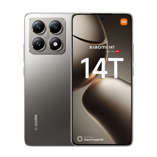 Smartphone Xiaomi 14T 6,67"" 5G Double nano SIM 256 Go Gris Titane conçu avec Leica État correct Xiaomi reconditionné disponible sur Fnac